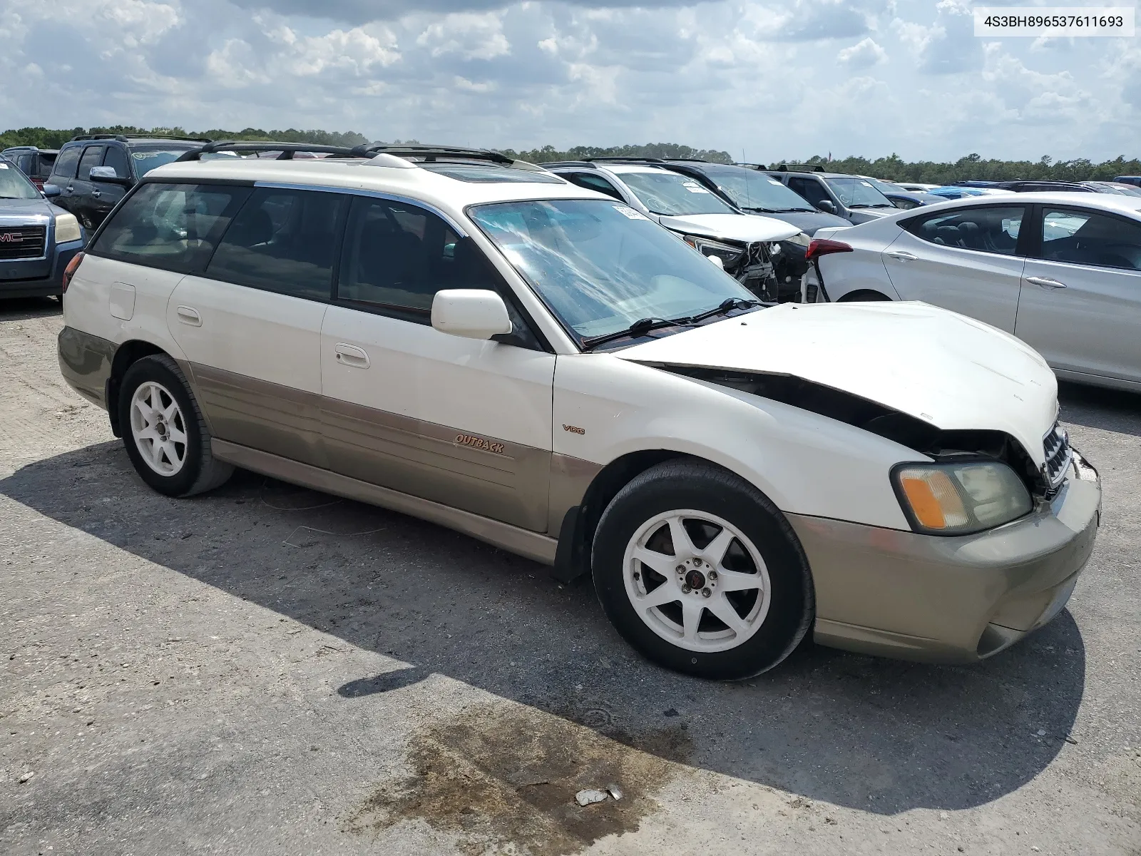 2003 Subaru Legacy Outback H6 3.0 Vdc VIN: 4S3BH896537611693 Lot: 60918564