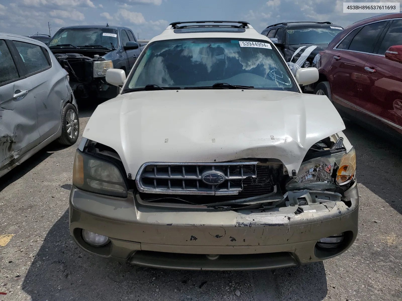 2003 Subaru Legacy Outback H6 3.0 Vdc VIN: 4S3BH896537611693 Lot: 60918564