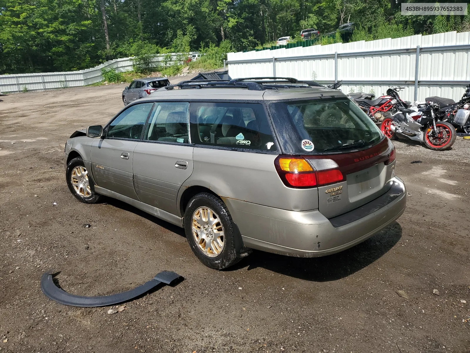 2003 Subaru Legacy Outback H6 3.0 Special VIN: 4S3BH895937652383 Lot: 62811074