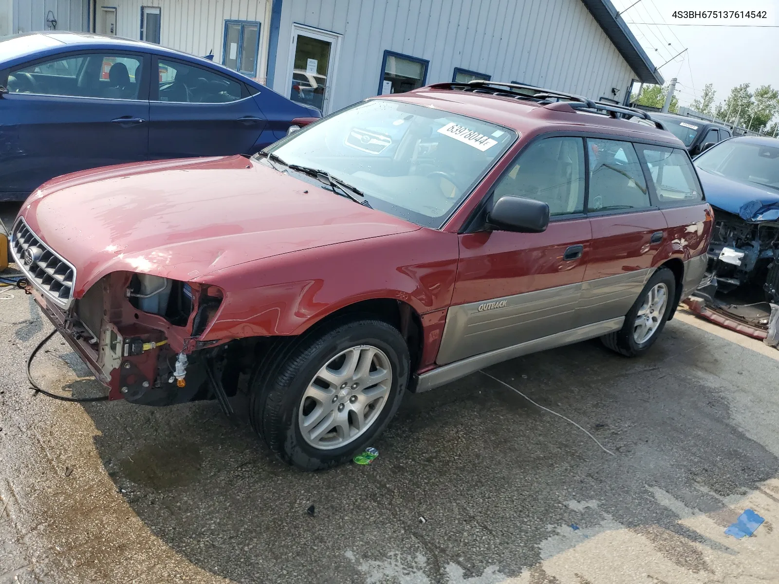 2003 Subaru Legacy Outback Awp VIN: 4S3BH675137614542 Lot: 63978044