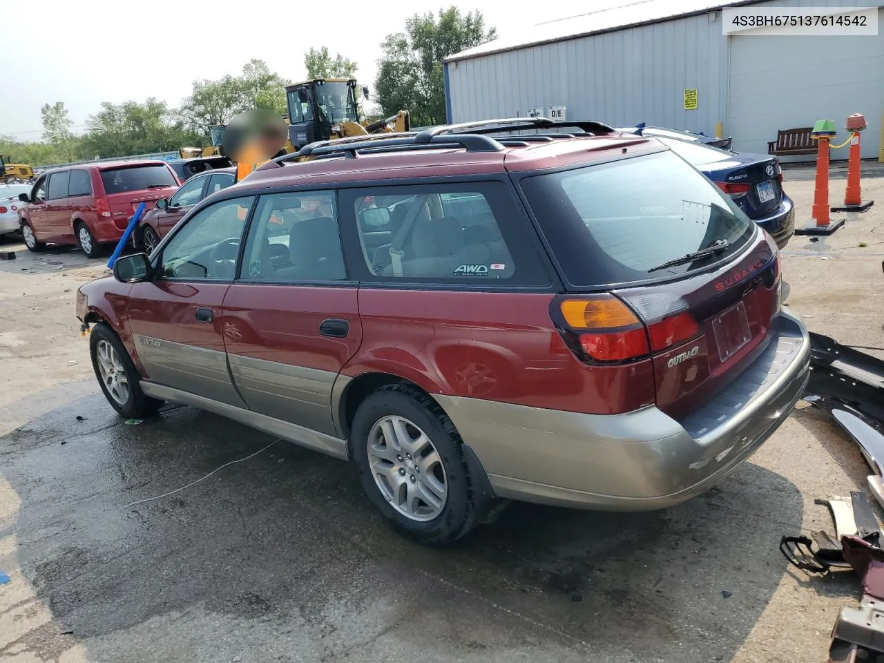 2003 Subaru Legacy Outback Awp VIN: 4S3BH675137614542 Lot: 63978044