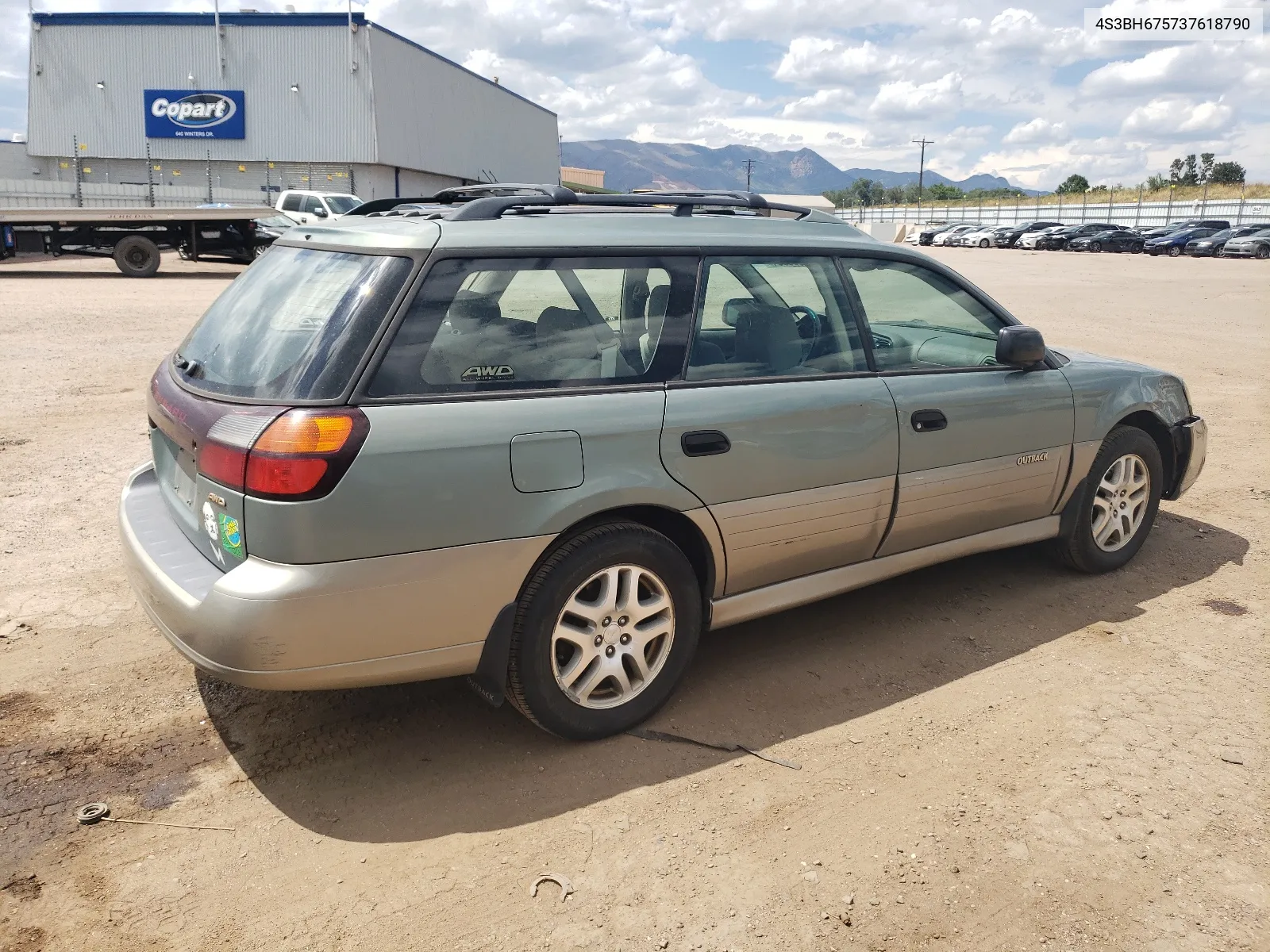 2003 Subaru Legacy Outback Awp VIN: 4S3BH675737618790 Lot: 64625384