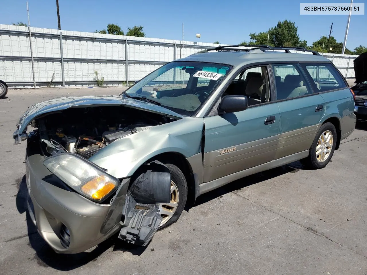 2003 Subaru Legacy Outback Awp VIN: 4S3BH675737660151 Lot: 65440354