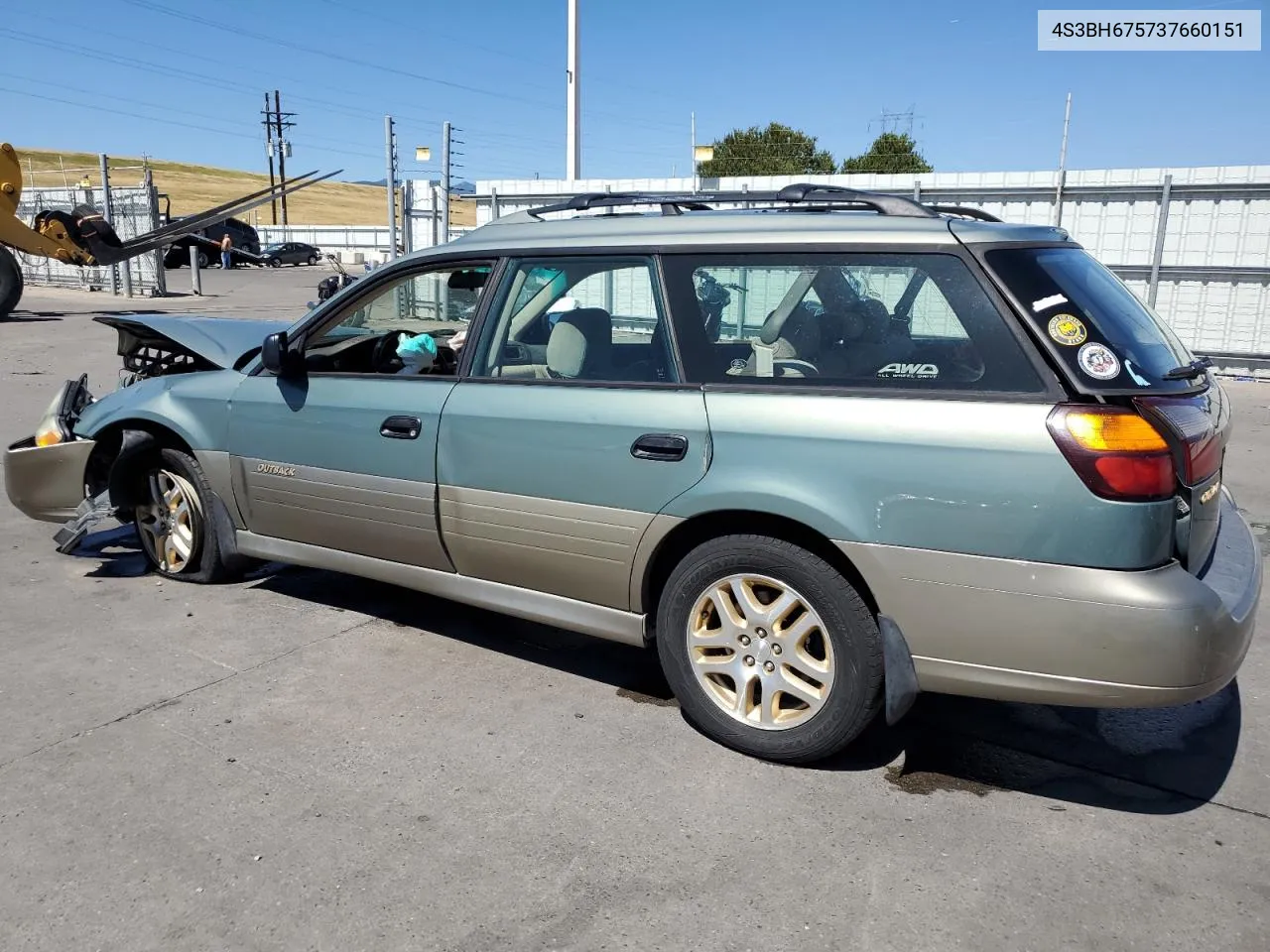 2003 Subaru Legacy Outback Awp VIN: 4S3BH675737660151 Lot: 65440354