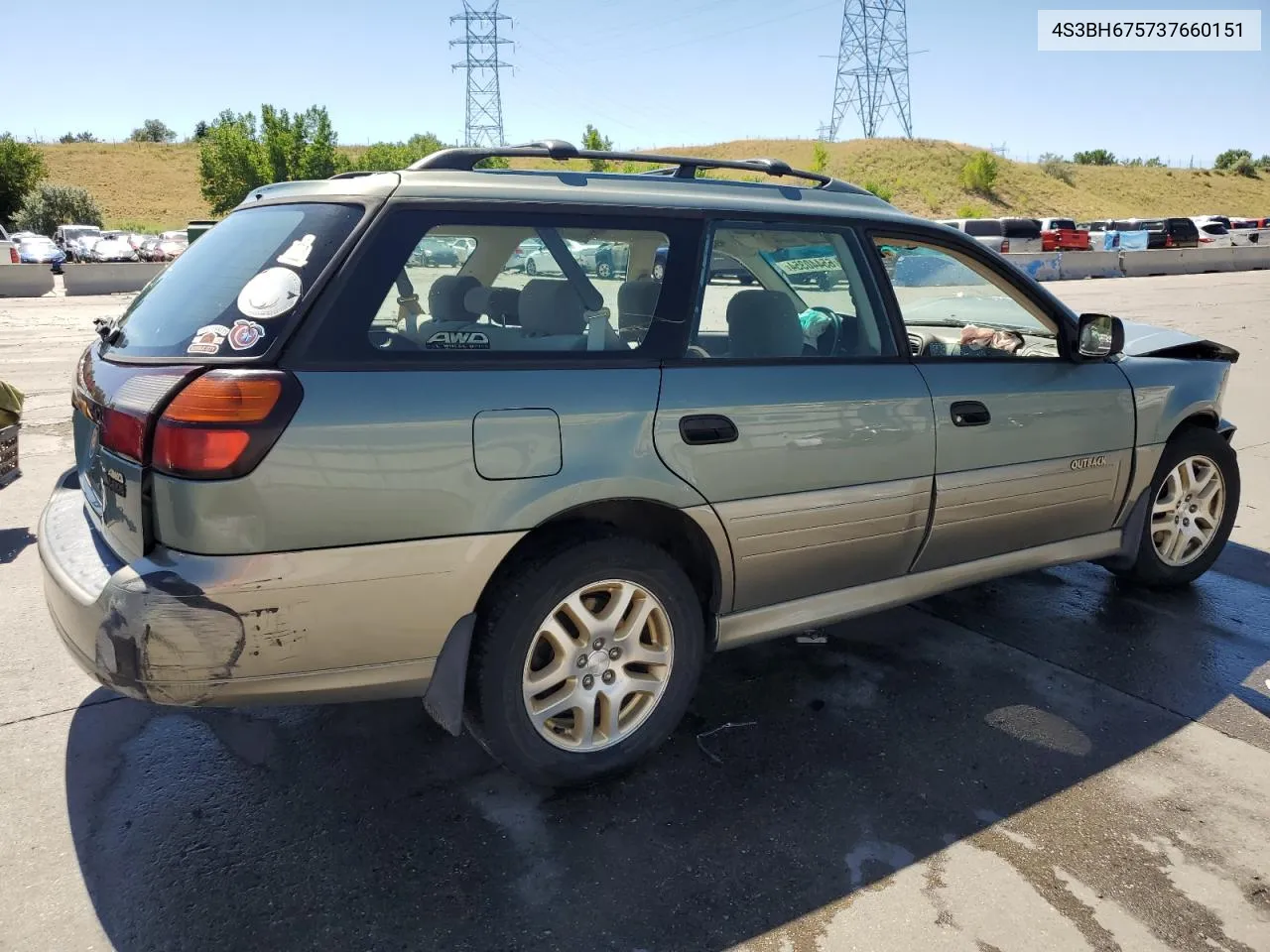 2003 Subaru Legacy Outback Awp VIN: 4S3BH675737660151 Lot: 65440354