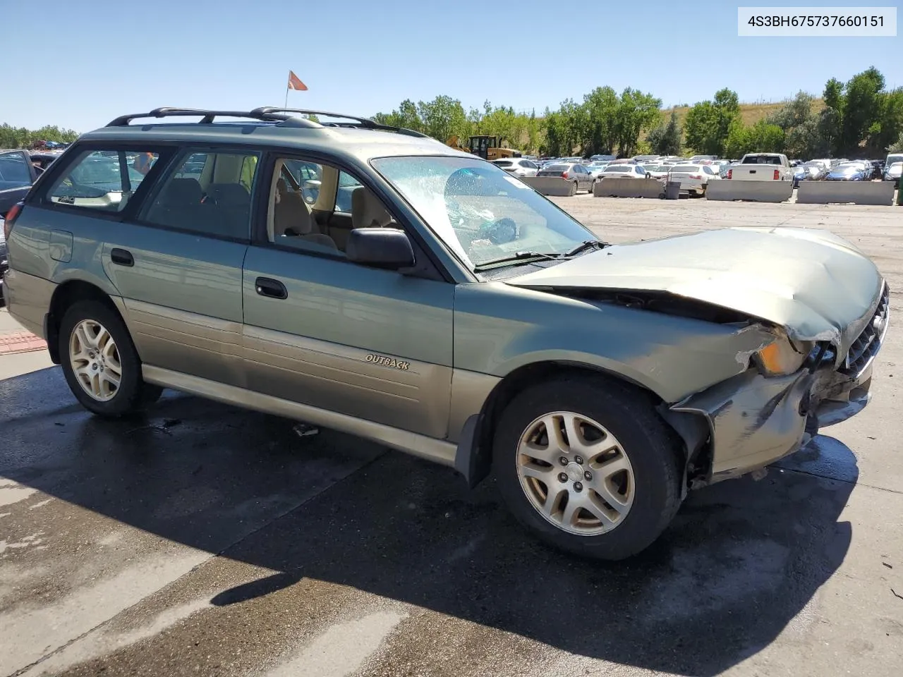 2003 Subaru Legacy Outback Awp VIN: 4S3BH675737660151 Lot: 65440354