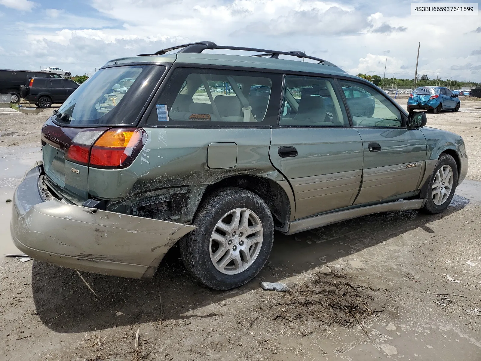 4S3BH665937641599 2003 Subaru Legacy Outback