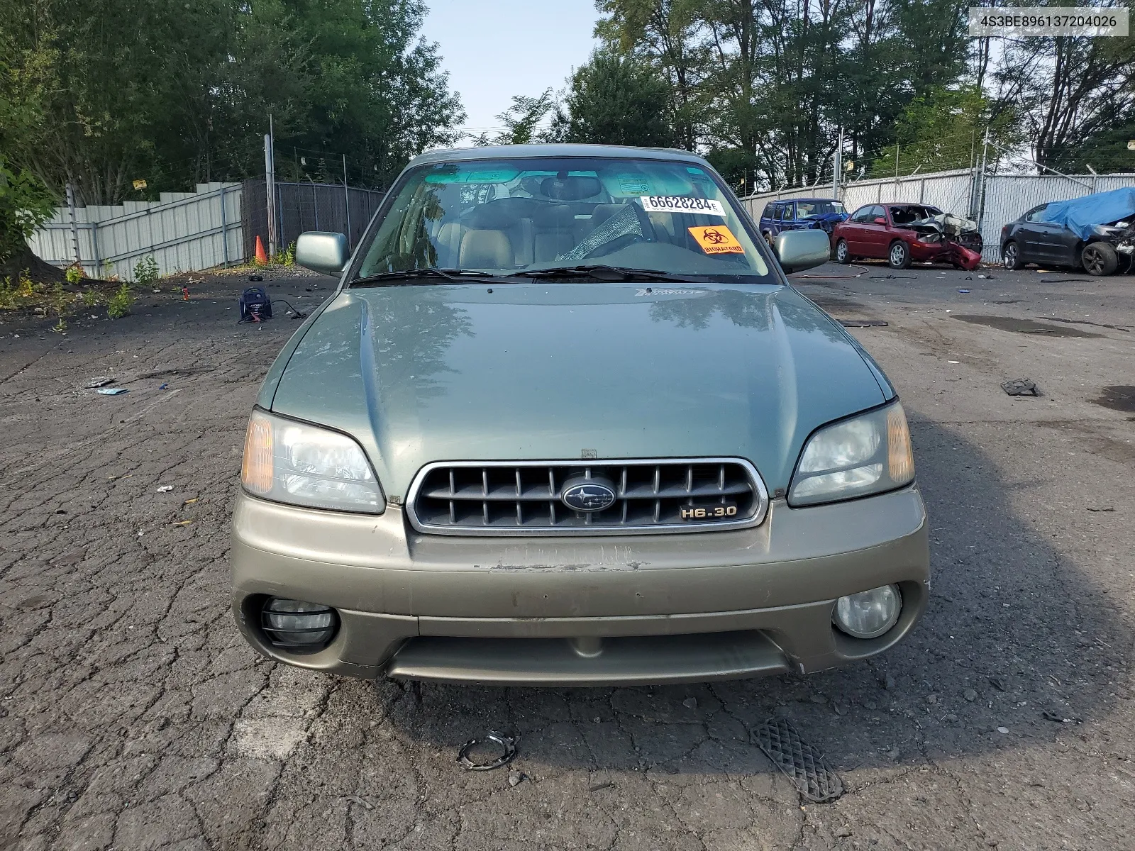 2003 Subaru Legacy Outback 3.0 H6 VIN: 4S3BE896137204026 Lot: 66628284