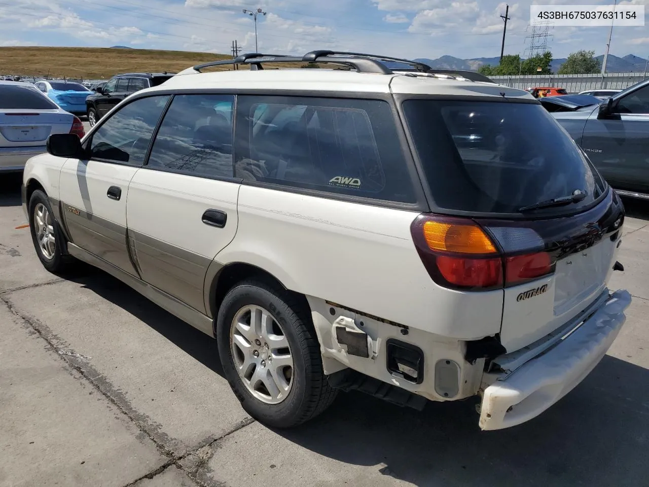 2003 Subaru Legacy Outback Awp VIN: 4S3BH675037631154 Lot: 69231494