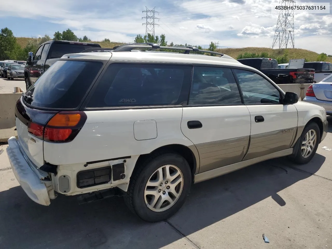 2003 Subaru Legacy Outback Awp VIN: 4S3BH675037631154 Lot: 69231494