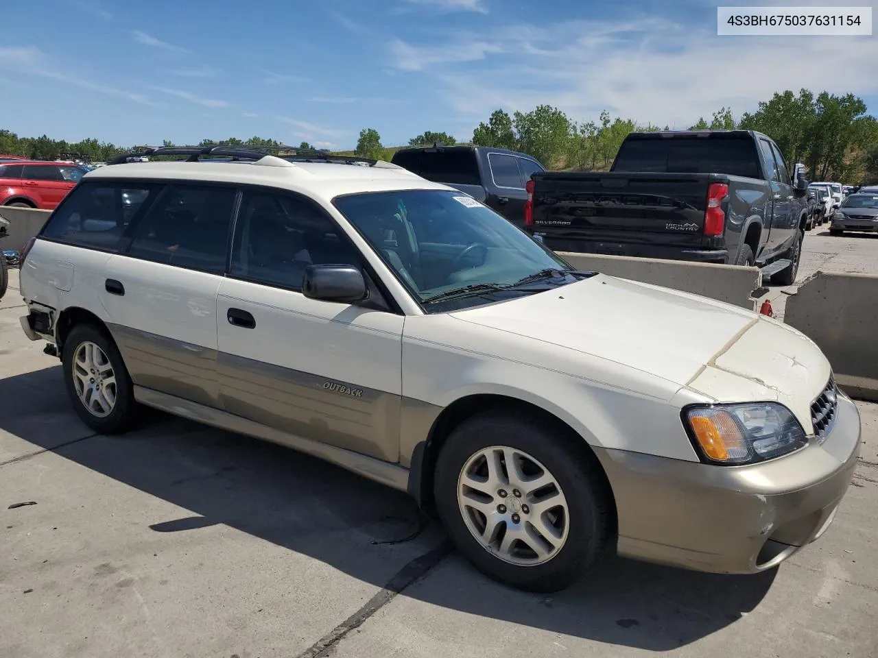 2003 Subaru Legacy Outback Awp VIN: 4S3BH675037631154 Lot: 69231494