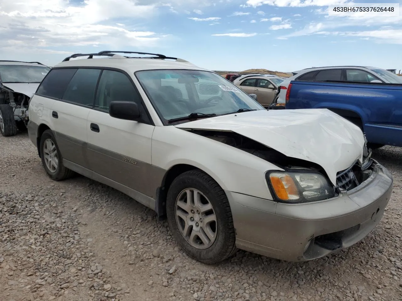 2003 Subaru Legacy Outback Awp VIN: 4S3BH675337626448 Lot: 69804504