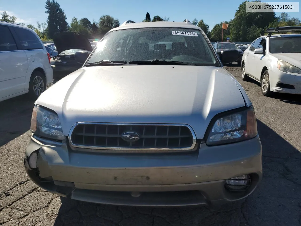 2003 Subaru Legacy Outback Awp VIN: 4S3BH675237615831 Lot: 69847174