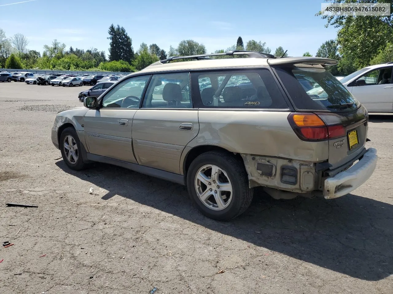 2004 Subaru Legacy Outback H6 3.0 Ll Bean VIN: 4S3BH806947615082 Lot: 54961614