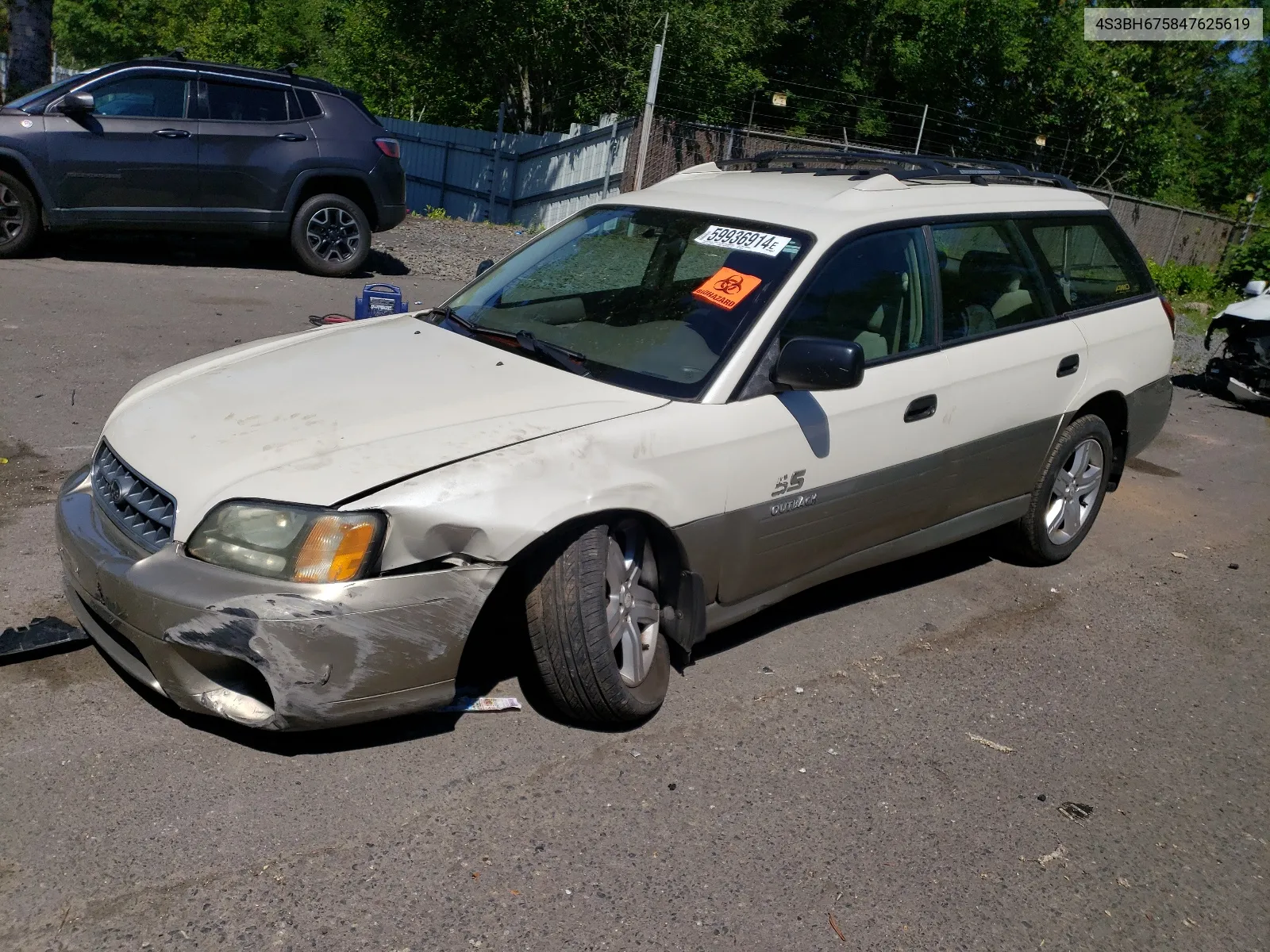 2004 Subaru Legacy Outback Awp VIN: 4S3BH675847625619 Lot: 59936914