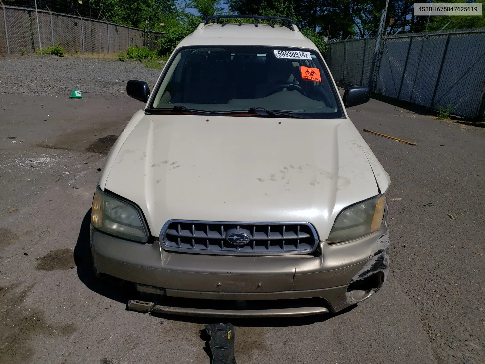 2004 Subaru Legacy Outback Awp VIN: 4S3BH675847625619 Lot: 59936914