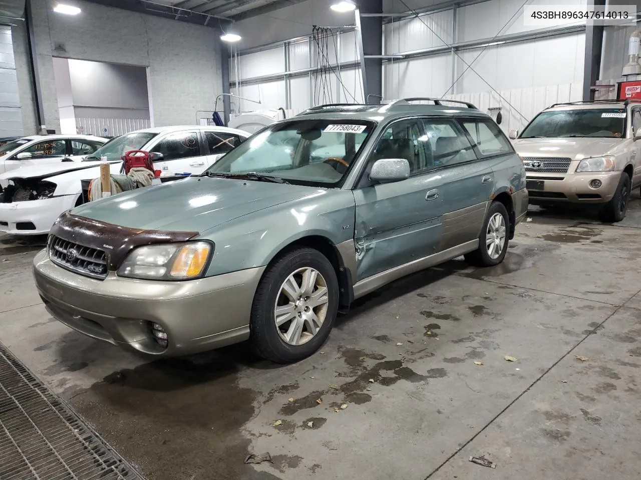 2004 Subaru Legacy Outback H6 3.0 Vdc VIN: 4S3BH896347614013 Lot: 77758043