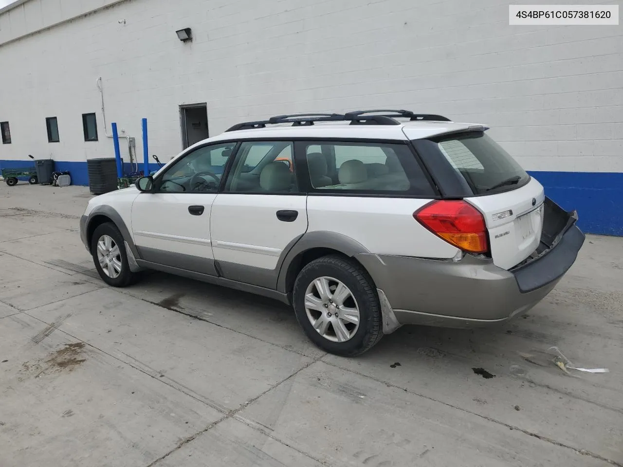 2005 Subaru Legacy Outback 2.5I VIN: 4S4BP61C057381620 Lot: 52671284