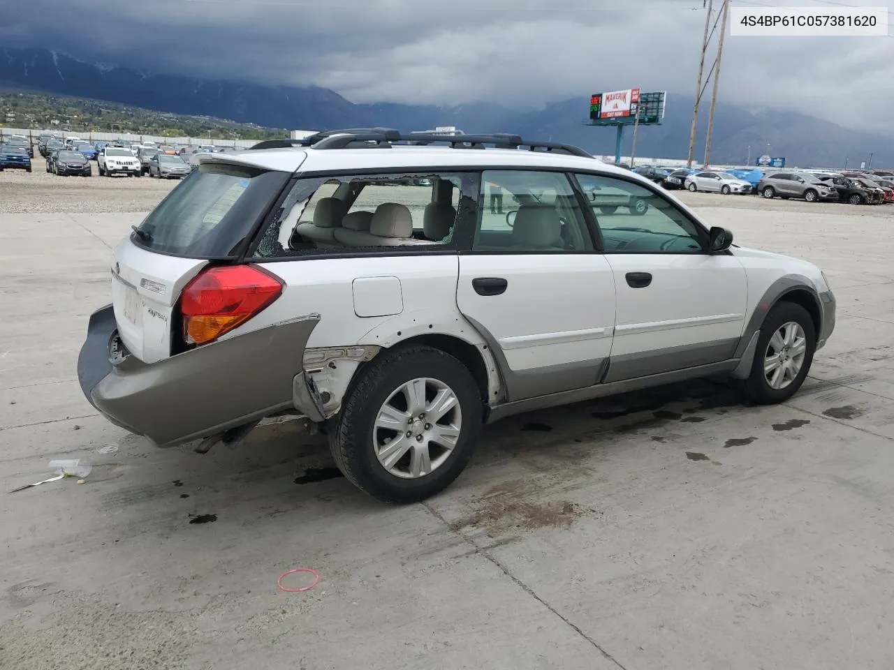 2005 Subaru Legacy Outback 2.5I VIN: 4S4BP61C057381620 Lot: 52671284