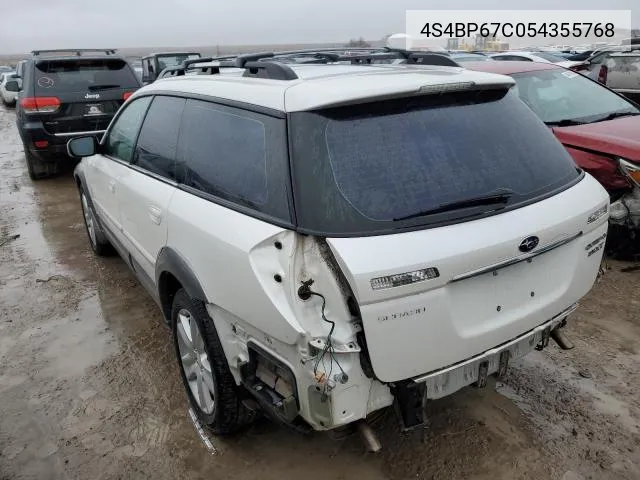 2005 Subaru Legacy Outback 2.5 Xt Limited VIN: 4S4BP67C054355768 Lot: 58718274