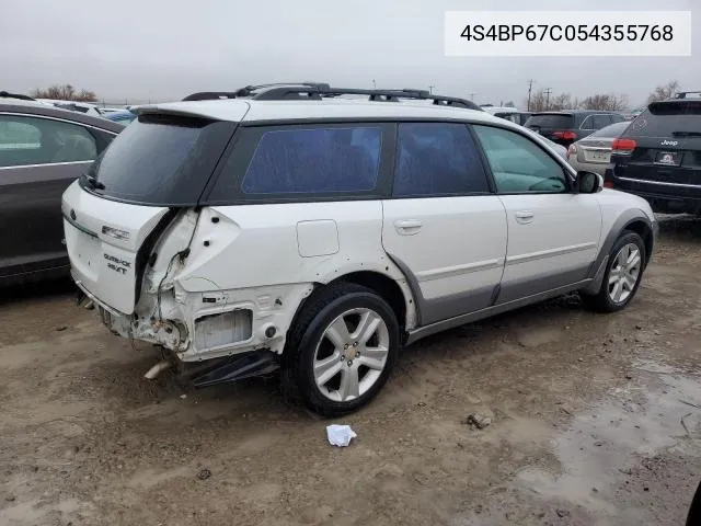 2005 Subaru Legacy Outback 2.5 Xt Limited VIN: 4S4BP67C054355768 Lot: 58718274