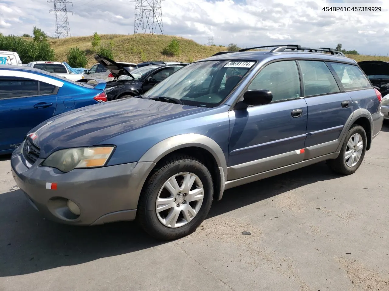 2005 Subaru Legacy Outback 2.5I VIN: 4S4BP61C457389929 Lot: 68661174