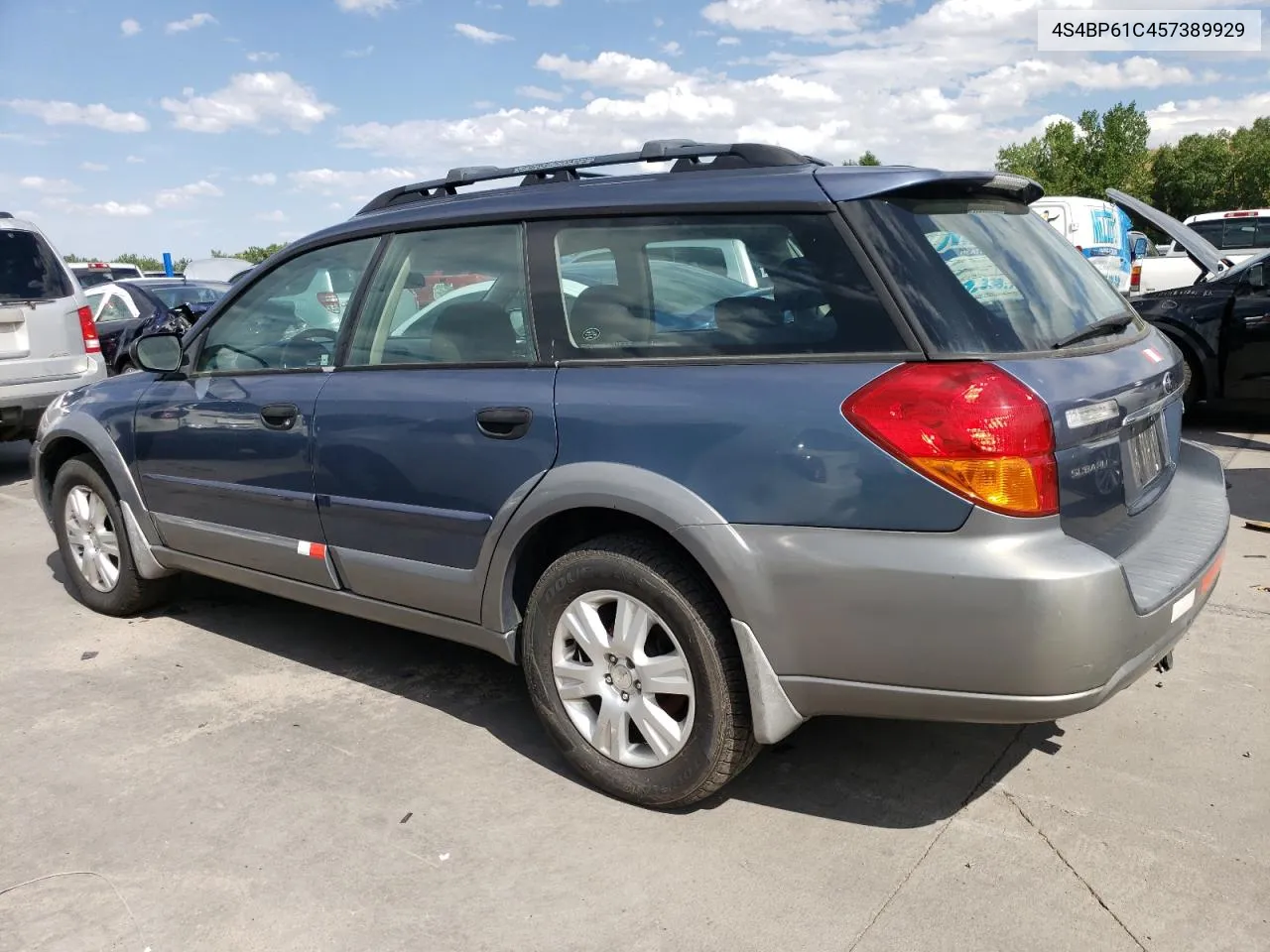 2005 Subaru Legacy Outback 2.5I VIN: 4S4BP61C457389929 Lot: 68661174