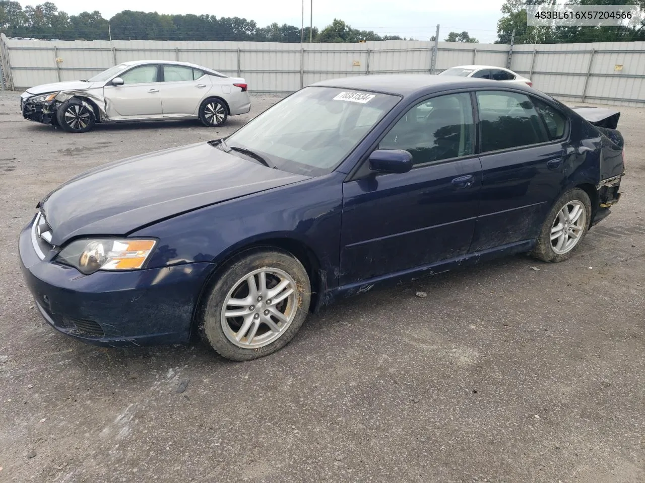 2005 Subaru Legacy 2.5I VIN: 4S3BL616X57204566 Lot: 70381534