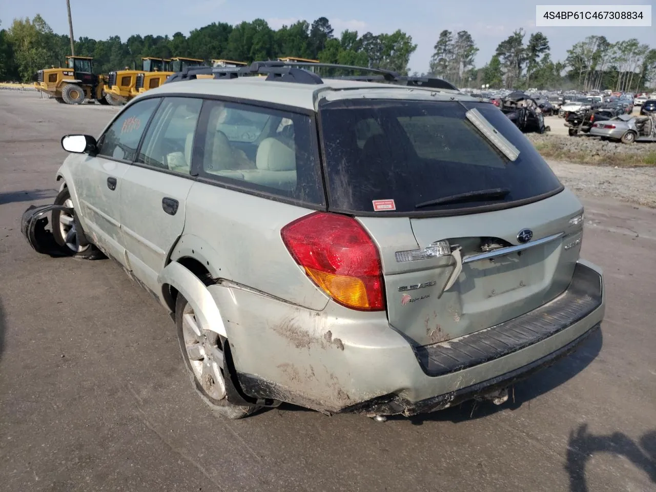 2006 Subaru Legacy Outback 2.5I VIN: 4S4BP61C467308834 Lot: 43975781