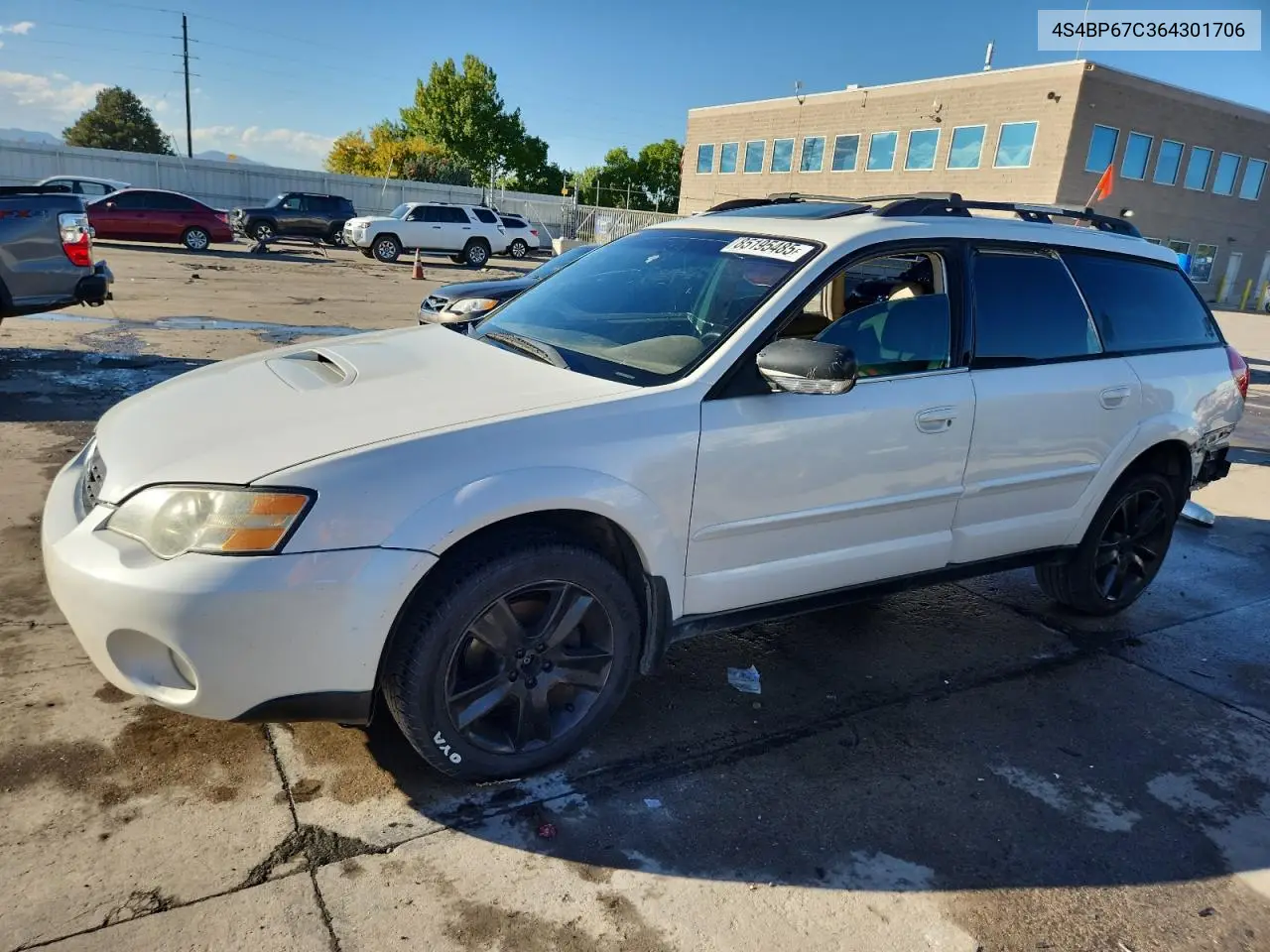 4S4BP67C364301706 2006 Subaru Legacy Outback 2.5 Xt Limited