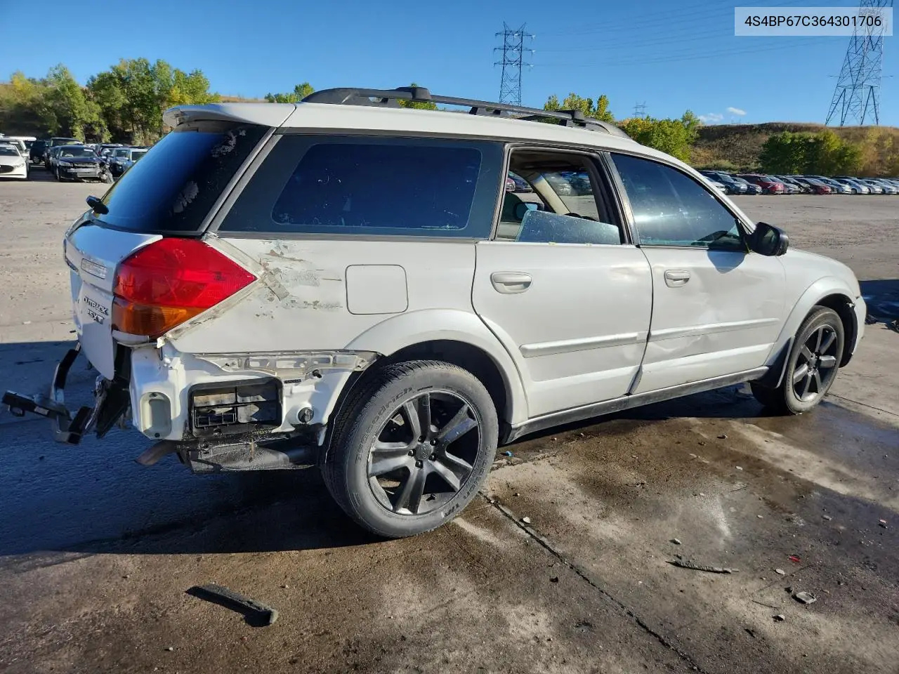 4S4BP67C364301706 2006 Subaru Legacy Outback 2.5 Xt Limited