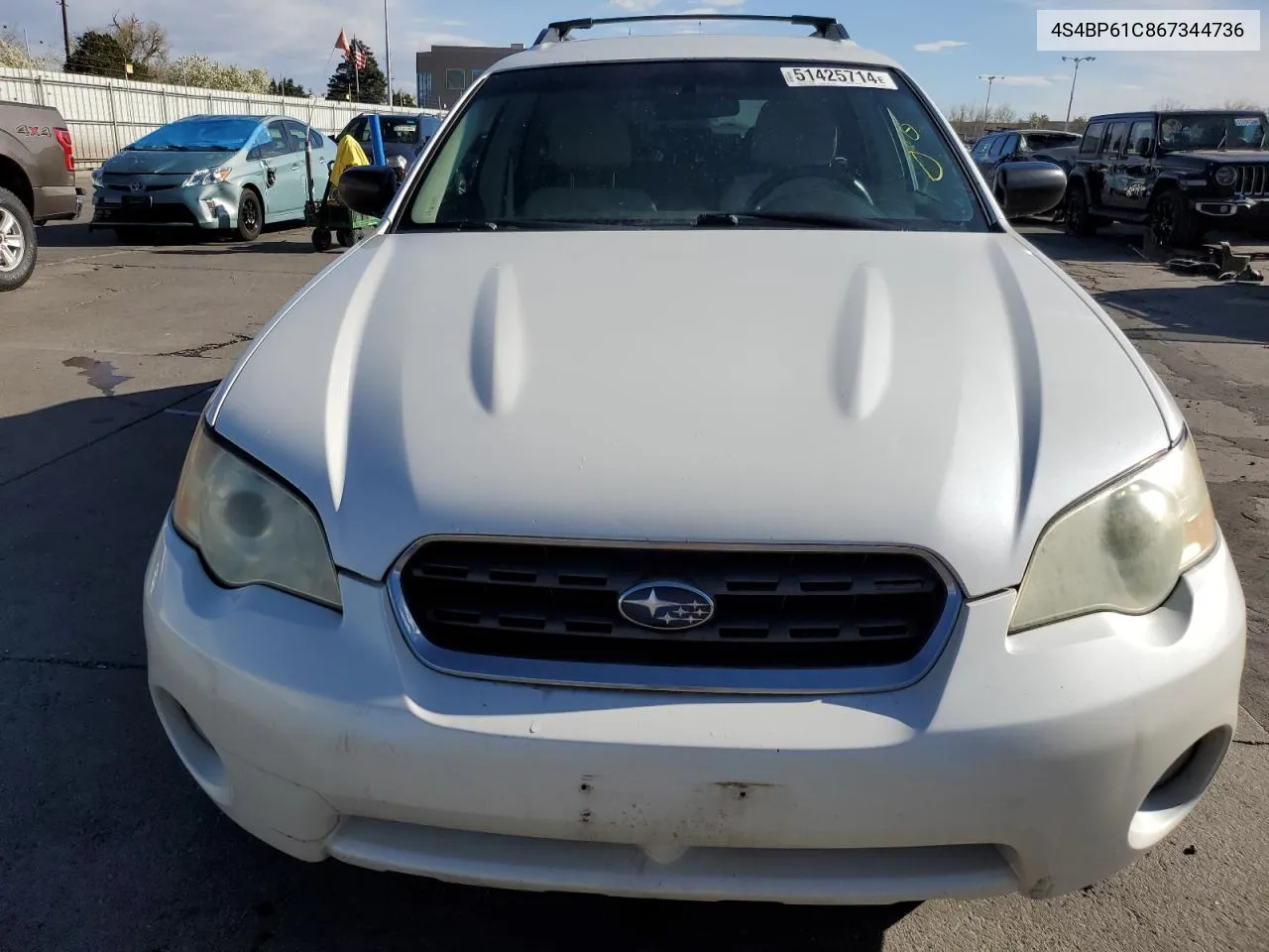 2006 Subaru Legacy Outback 2.5I VIN: 4S4BP61C867344736 Lot: 51425714