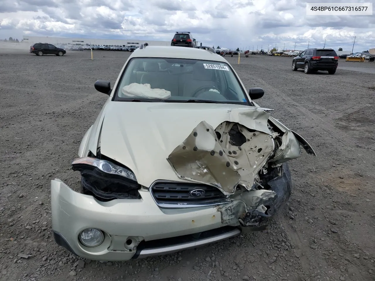 2006 Subaru Legacy Outback 2.5I VIN: 4S4BP61C667316577 Lot: 52851594