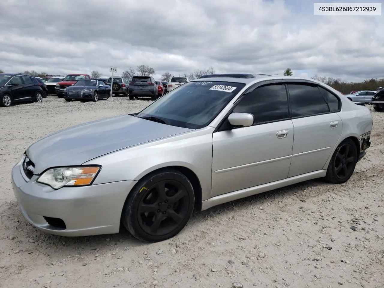 2006 Subaru Legacy 2.5I Limited VIN: 4S3BL626867212939 Lot: 53140694