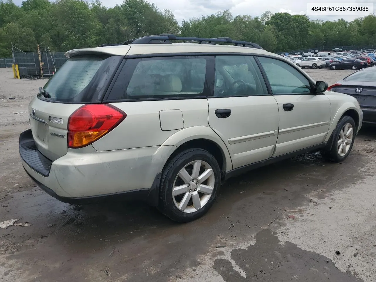 2006 Subaru Legacy Outback 2.5I VIN: 4S4BP61C867359088 Lot: 54340744