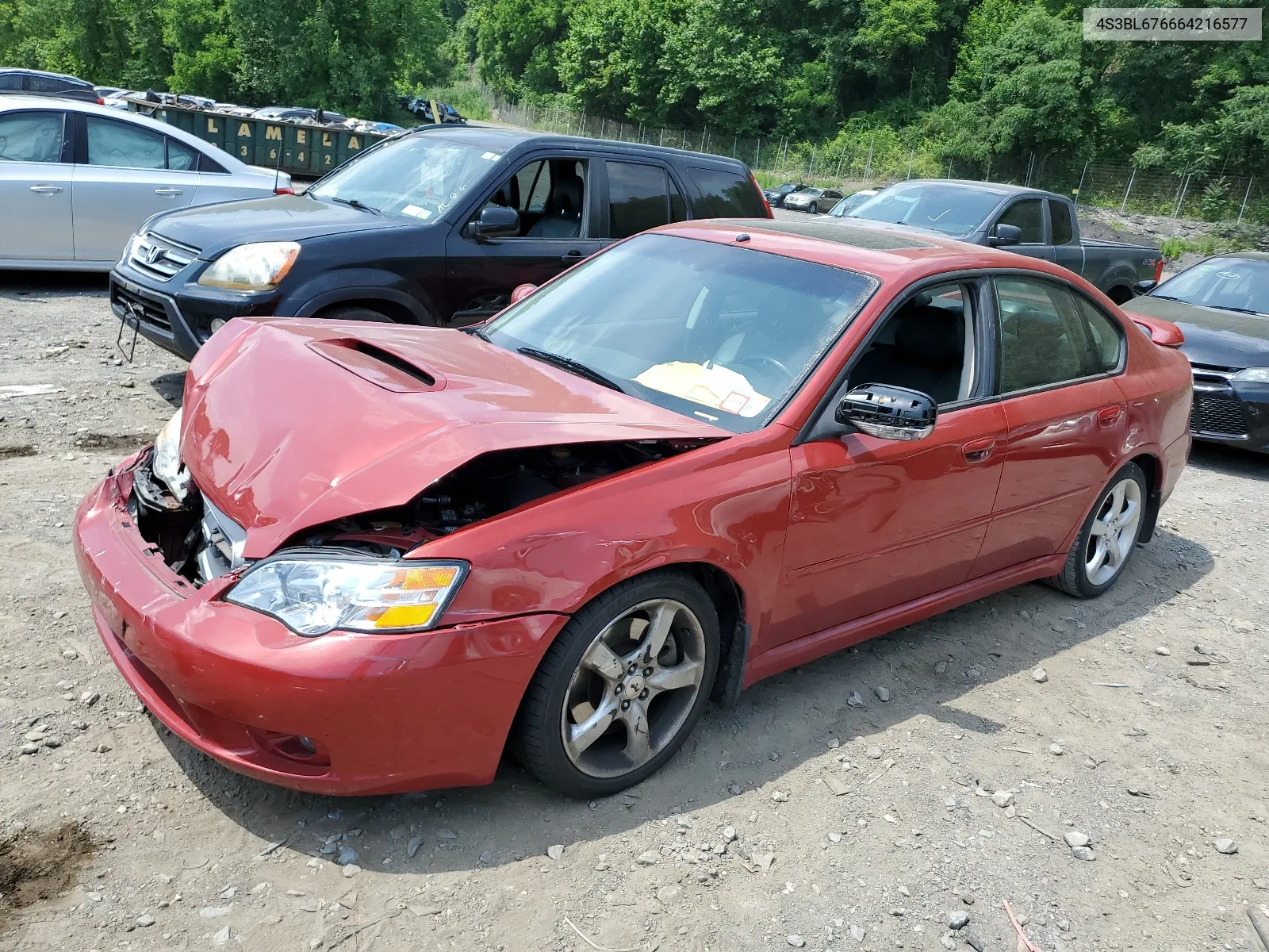 4S3BL676664216577 2006 Subaru Legacy Gt Limited