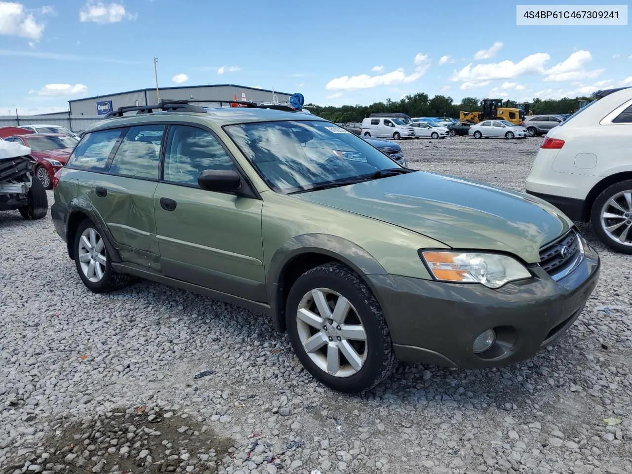 2006 Subaru Legacy Outback 2.5I VIN: 4S4BP61C467309241 Lot: 61802024