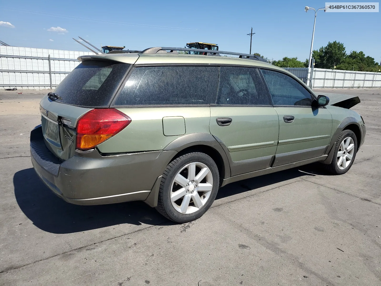 2006 Subaru Legacy Outback 2.5I VIN: 4S4BP61C367360570 Lot: 62730194