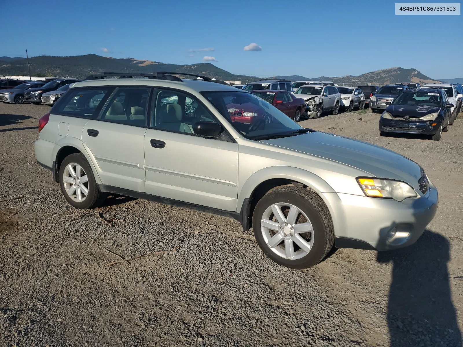 2006 Subaru Legacy Outback 2.5I VIN: 4S4BP61C867331503 Lot: 64648964