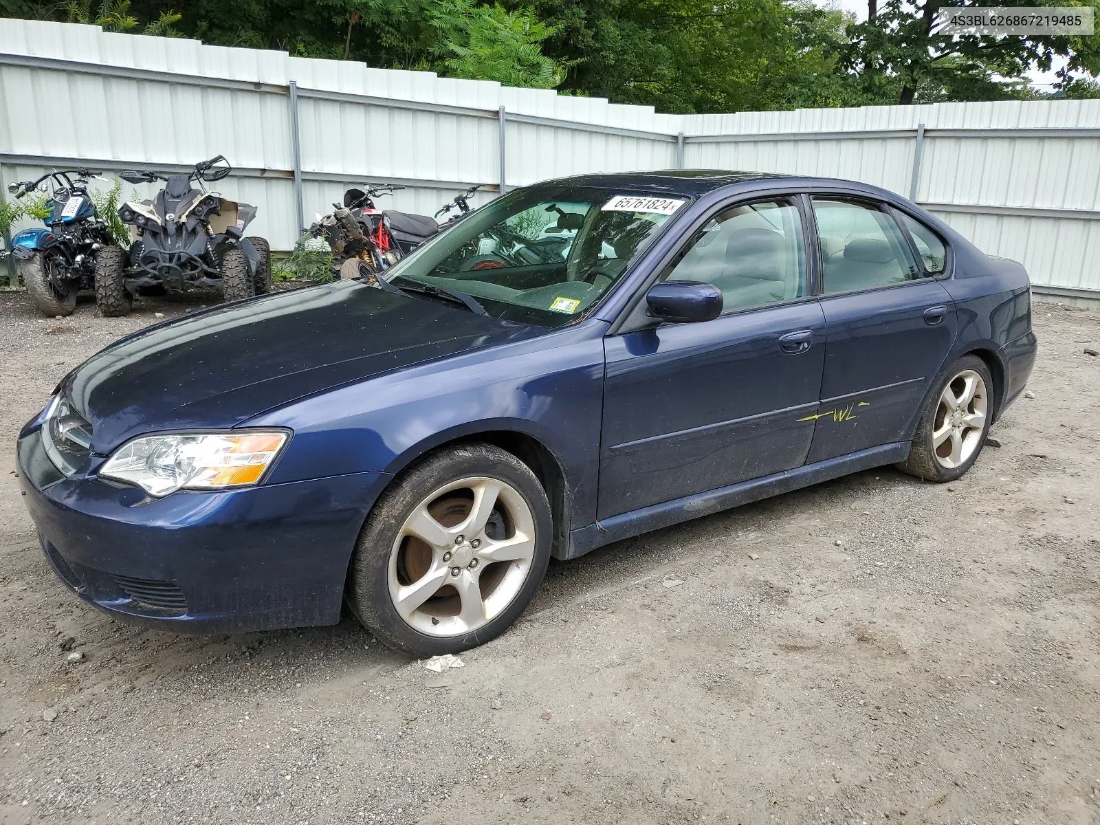 2006 Subaru Legacy 2.5I Limited VIN: 4S3BL626867219485 Lot: 65761824