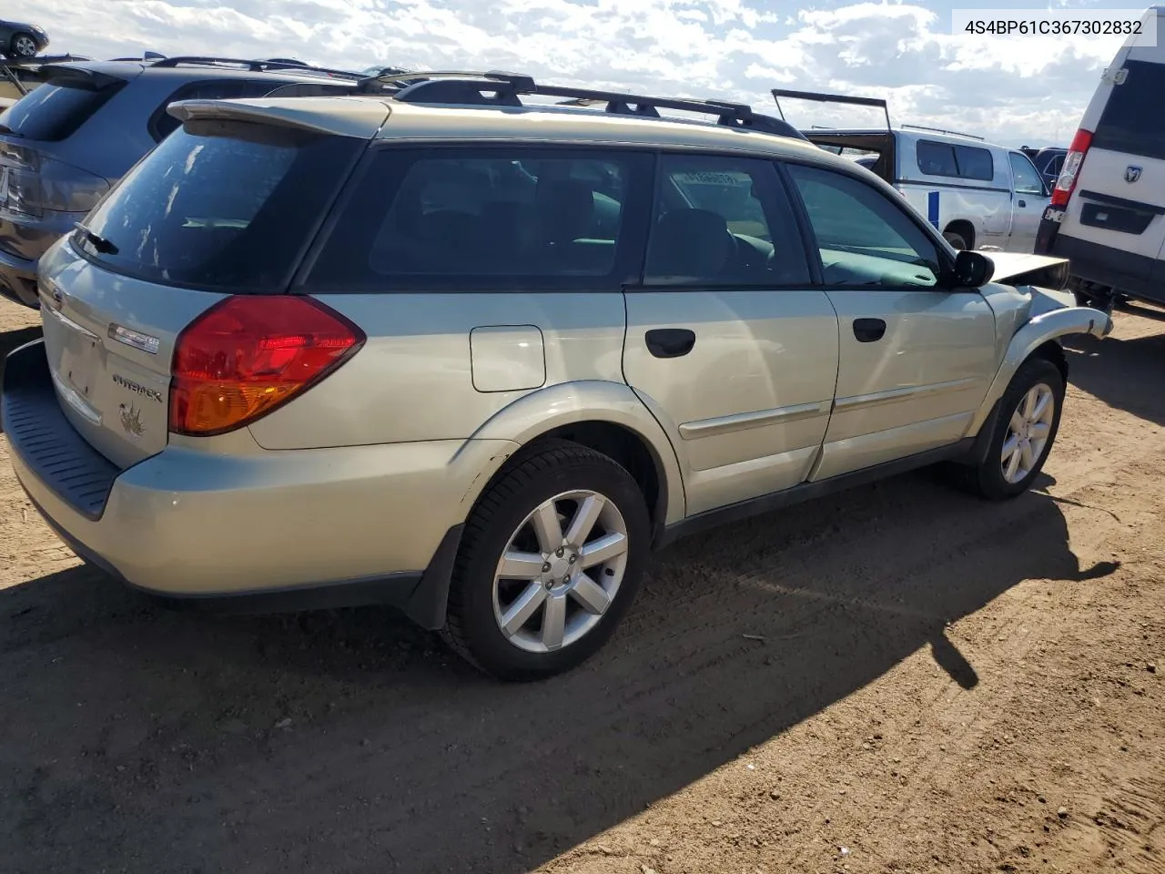 4S4BP61C367302832 2006 Subaru Legacy Outback 2.5I