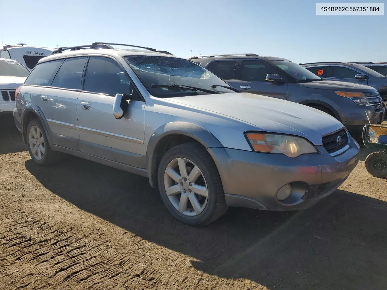 2006 Subaru Legacy Outback 2.5I Limited VIN: 4S4BP62C567351884 Lot: 68738484