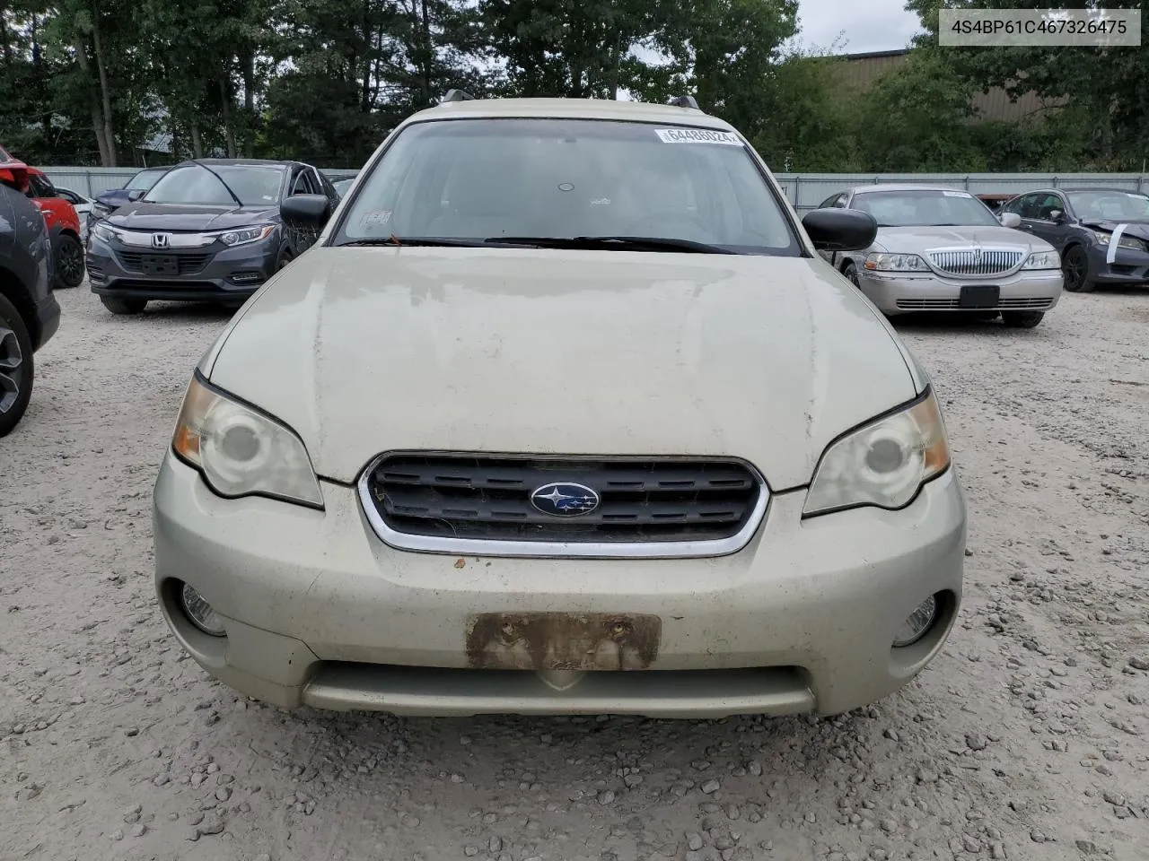 2006 Subaru Legacy Outback 2.5I VIN: 4S4BP61C467326475 Lot: 69193914