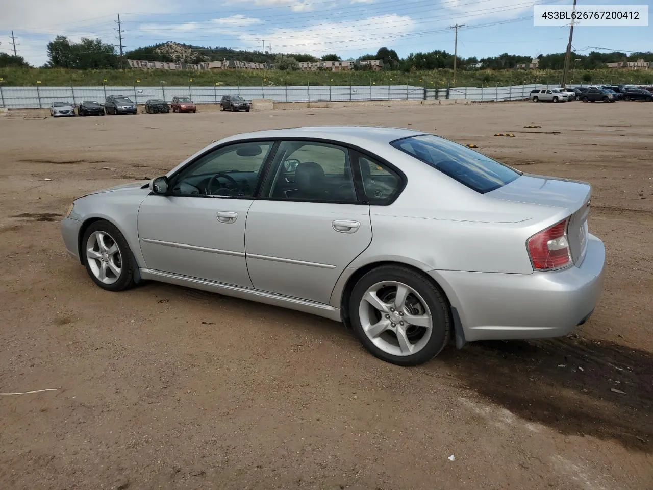 4S3BL626767200412 2006 Subaru Legacy 2.5I Limited