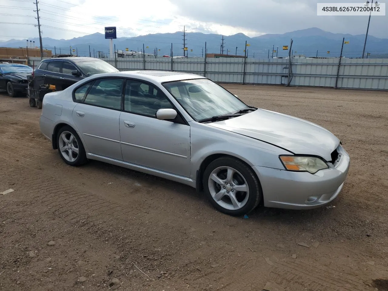 4S3BL626767200412 2006 Subaru Legacy 2.5I Limited