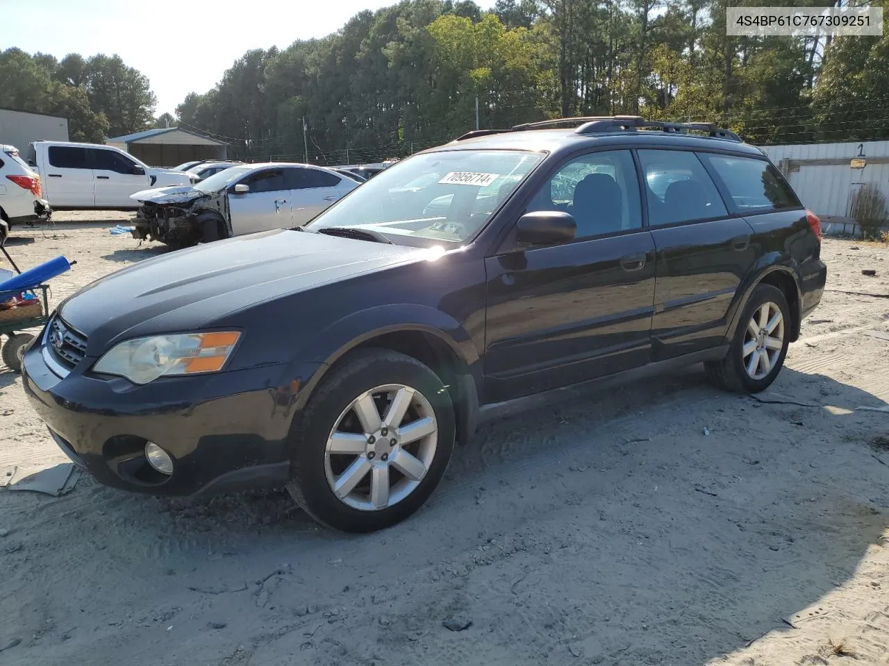 2006 Subaru Legacy Outback 2.5I VIN: 4S4BP61C767309251 Lot: 70956714