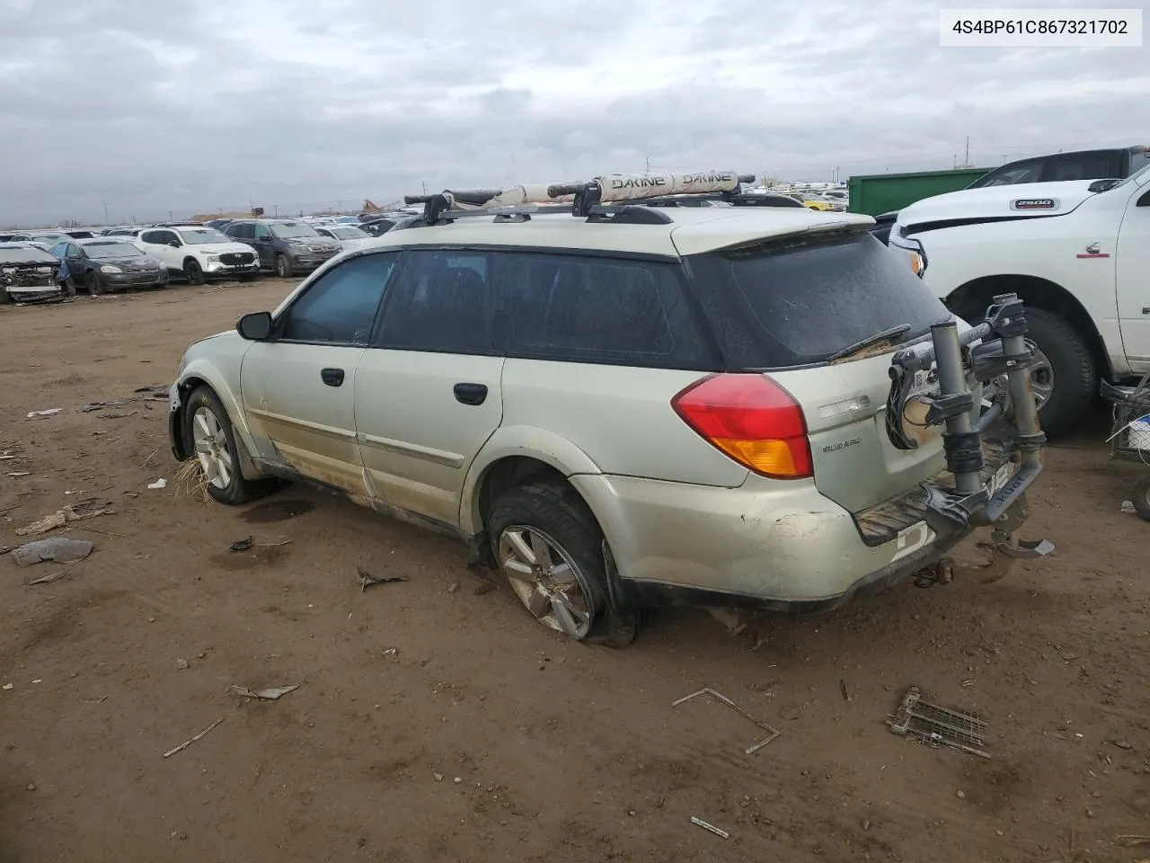 4S4BP61C867321702 2006 Subaru Legacy Outback 2.5I