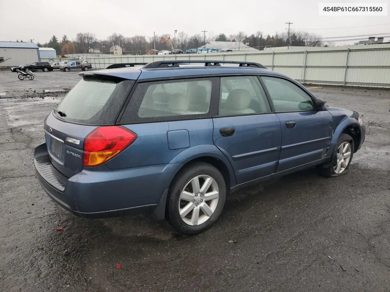 4S4BP61C667315560 2006 Subaru Legacy Outback 2.5I