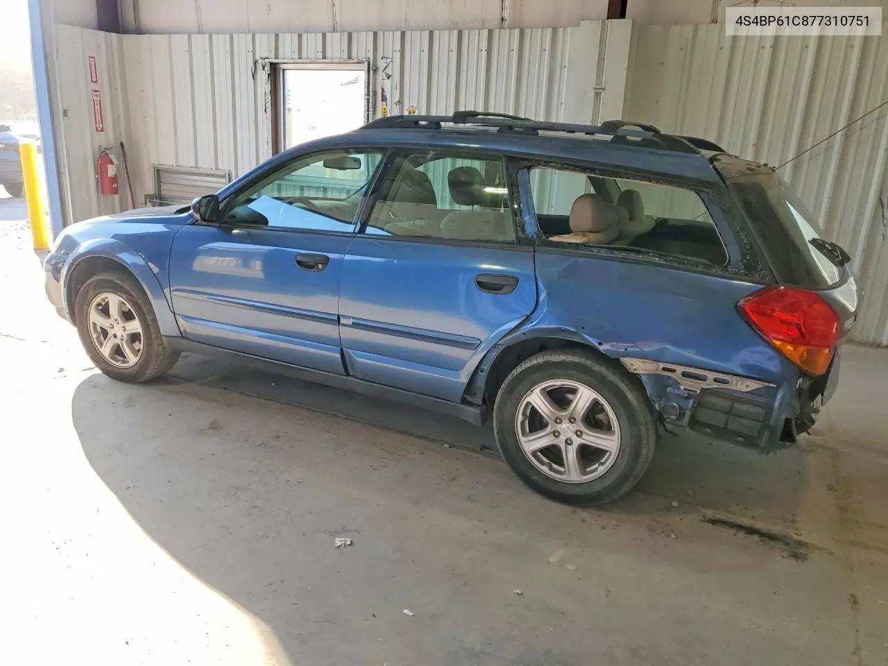 4S4BP61C877310751 2007 Subaru Outback 2.5I