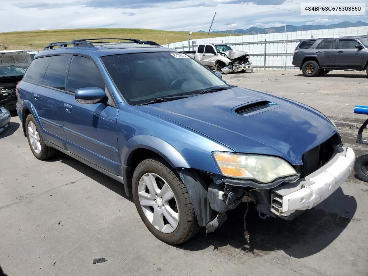 2007 Subaru Legacy Outback VIN: 4S4BP63C676303560 Lot: 61108034